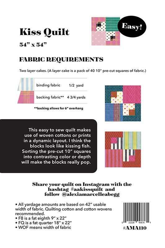 Alexia Marcelle Abegg: Kiss Quilt Pattern