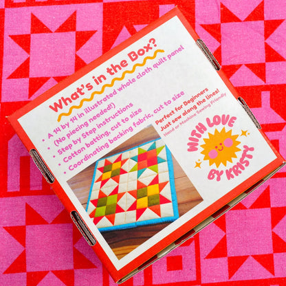 DIY Mini Quilt Kit in Two Color Pallet Options