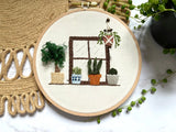 Embroidery Kit by Art by AubreeRen- Houseplants and Stump Work