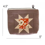 Small Sawtooth Star Zipper Pouch - Multiple Colors