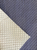 Kokka Kanda Orimono Quilted Gingham in Blue and White