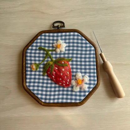 Strawberry needle felting kit