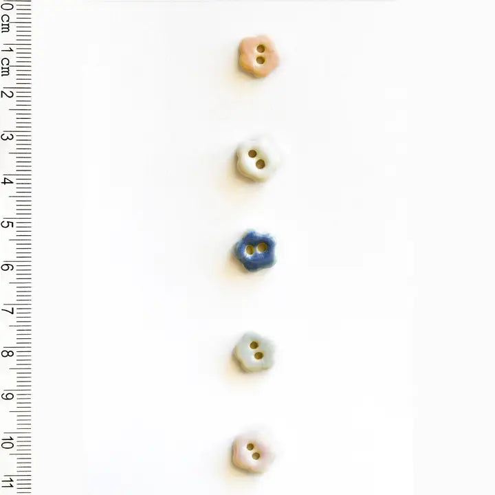 Tiny Pastel Flower Buttons