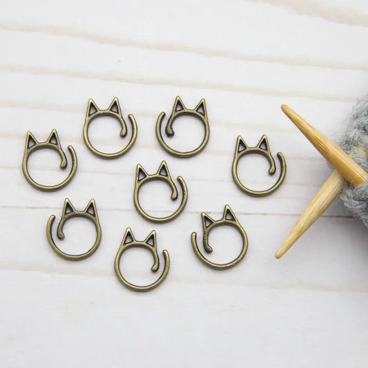 Fox & Pine Cat Split Ring Stitch Markers