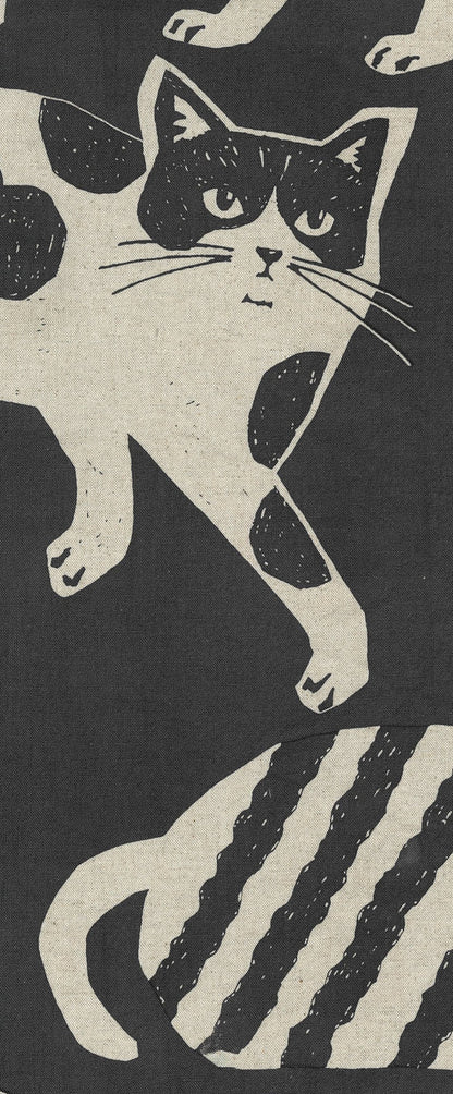 NekoNoe: echino Cat Cat Cotton Linen Canvas Color B