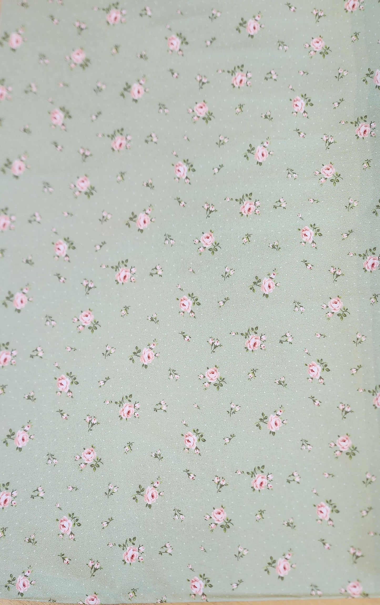 Textile Pantry: Small Florals on Green