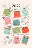 2027 Calendar Tea Towel: Sewing