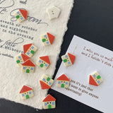 House Two-Hole Buttons in Pack of 10