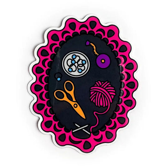 Knitting Season Sticker