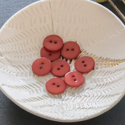 Flat Mother-of-Pearl Buttons - Multiple Colors