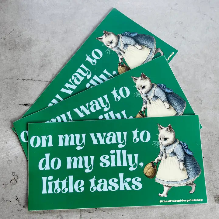 Silly Tasks Bumper Sticker