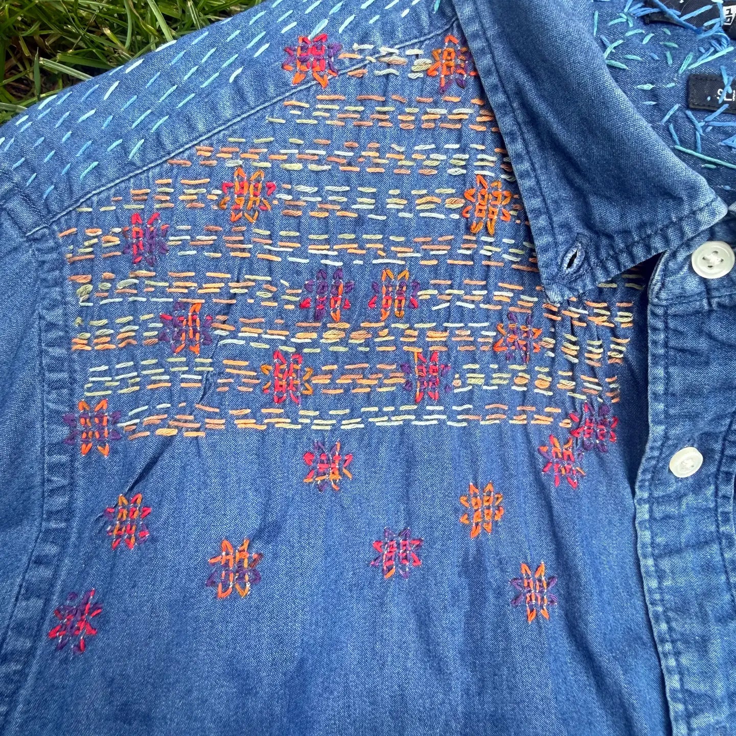 Mending + Embellishment Transfer: Postcolonial Love Poem