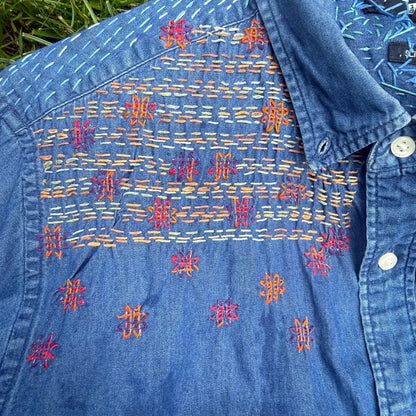 Mending + Embellishment Transfer: Postcolonial Love Poem