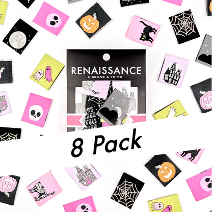 Renaissance Ribbons: Spooky Night Woven Label Pack (8pcs)