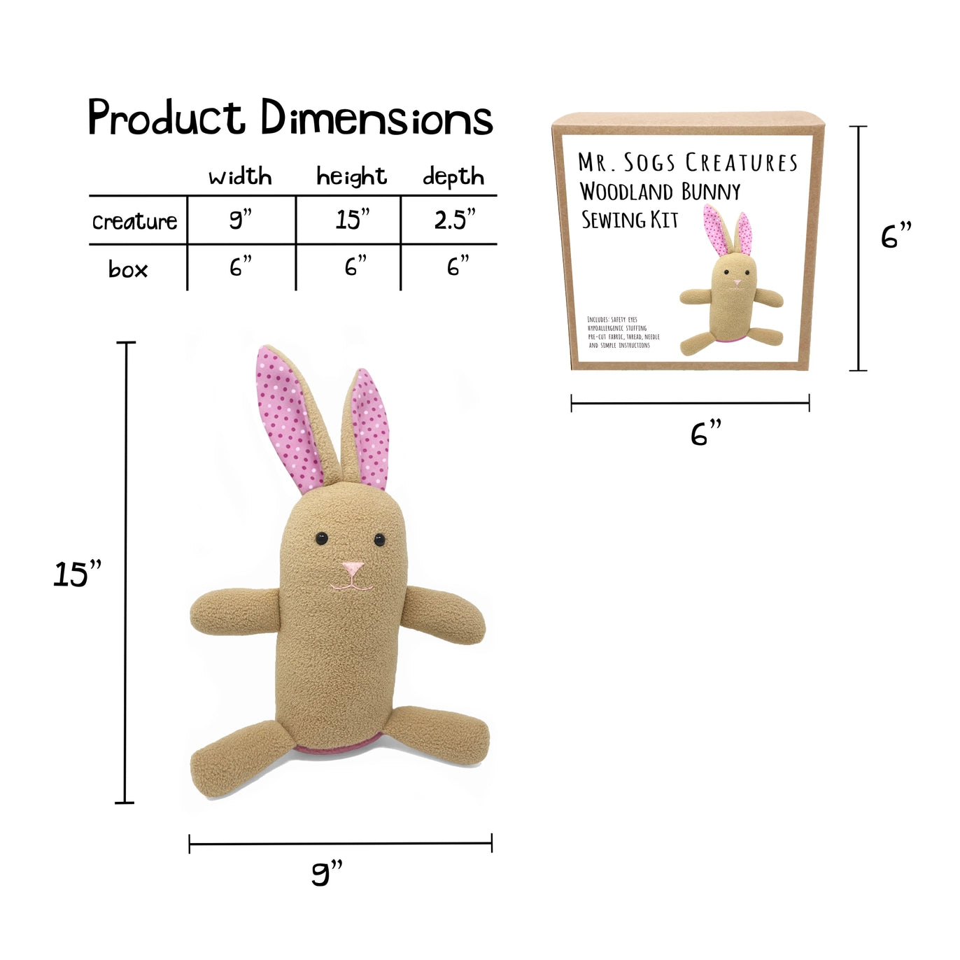 Mr. Sogs Creatures Sewing Kits - Multiple Styles