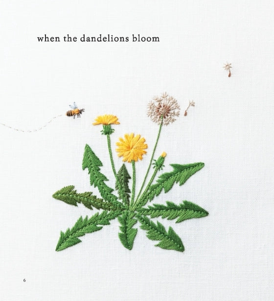 Embroidered Wild Flowers by Kazuko Aoki