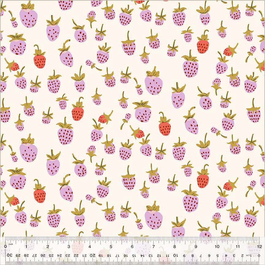Briar Rose: Strawberry in Lilac - Wideback