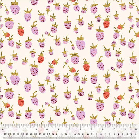 Briar Rose: Strawberry in Lilac - Wideback