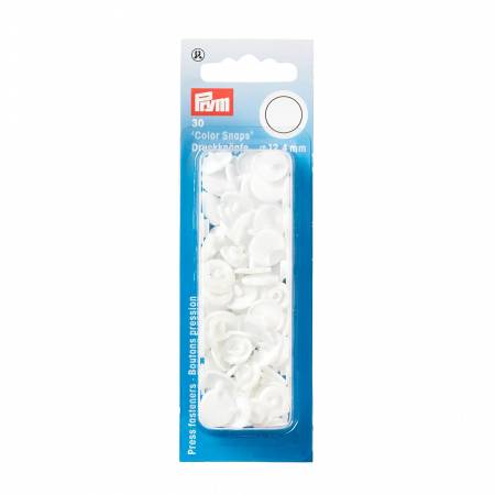 White Snaps 12.4mm 30 piece