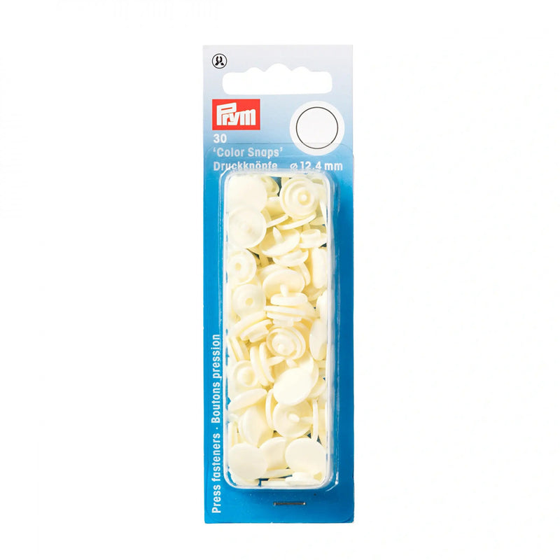 Cream Snaps 12.4mm 30 piece