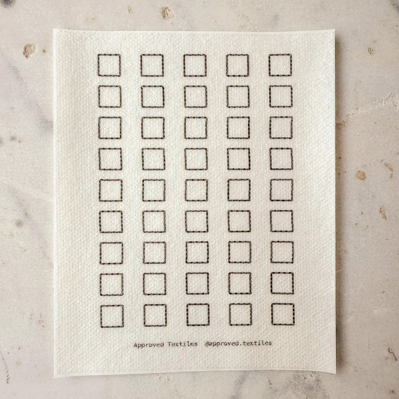 Mending + Embellishment Transfer: Agnes Martin