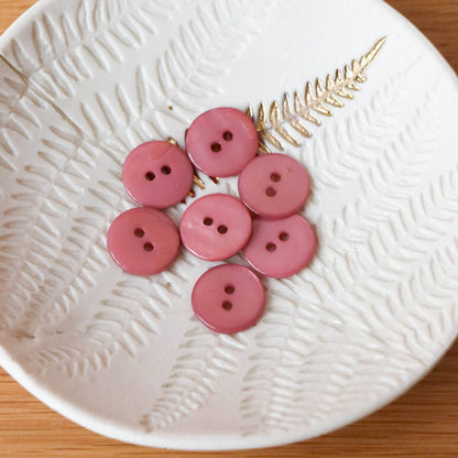 Flat Mother-of-Pearl Buttons - Multiple Colors