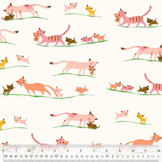 Studio Edit: Marching Kittens Minky