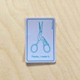 Thanks I made It Sticker - Purple