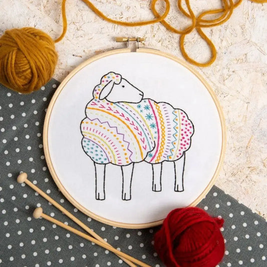 Sheep Embroidery Kit