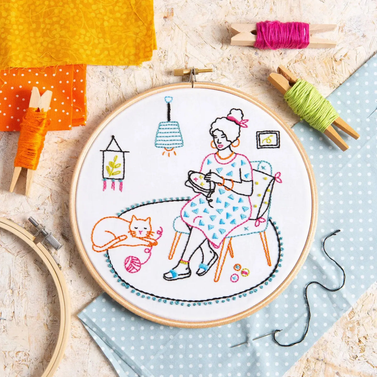 Stitching Embroidery Kit (Relax)