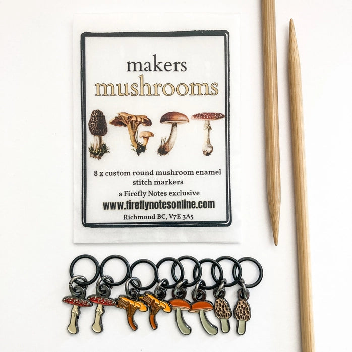 Makers Mushrooms Stitch Markers
