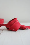 2.5 " Bias Quilt Binding: Precut, 8 Yards in Red Polka Dot
