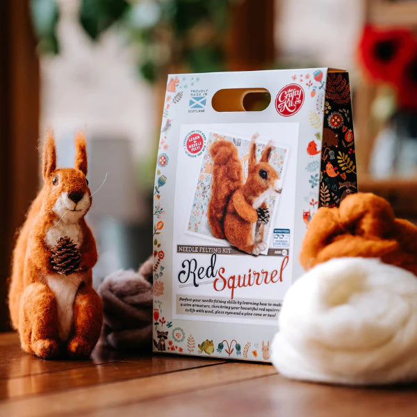 Highland Red Squirrel Needle Felting Kit