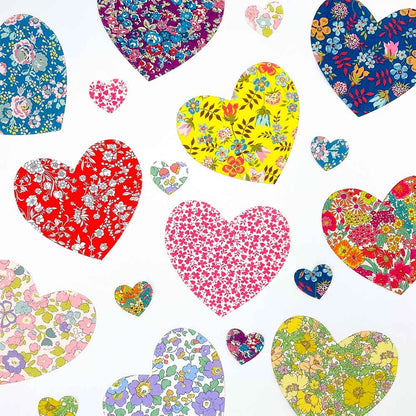 Liberty Tana Lawn Pre-Cut Fabric Hearts