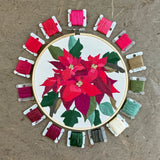 Embroidery and Beadwork Kit by Kate Wyatt Fine Art: Poinsettia