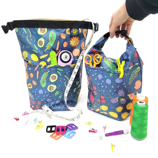 Splash Fabric: Roll-Up Bag with Pockets in Multiple Colors