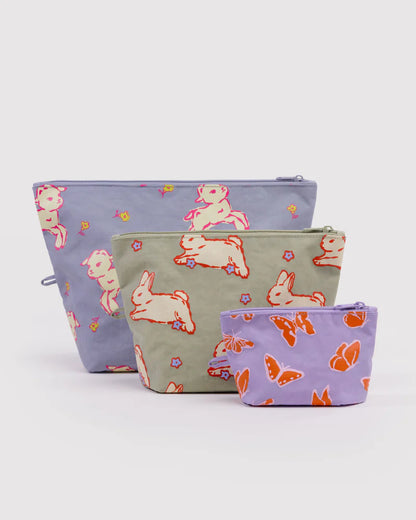 Baggu: Go Pouch Set - Multiple Colors