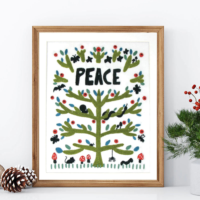 Embroidery Kit: Peace Embroidery Kit
