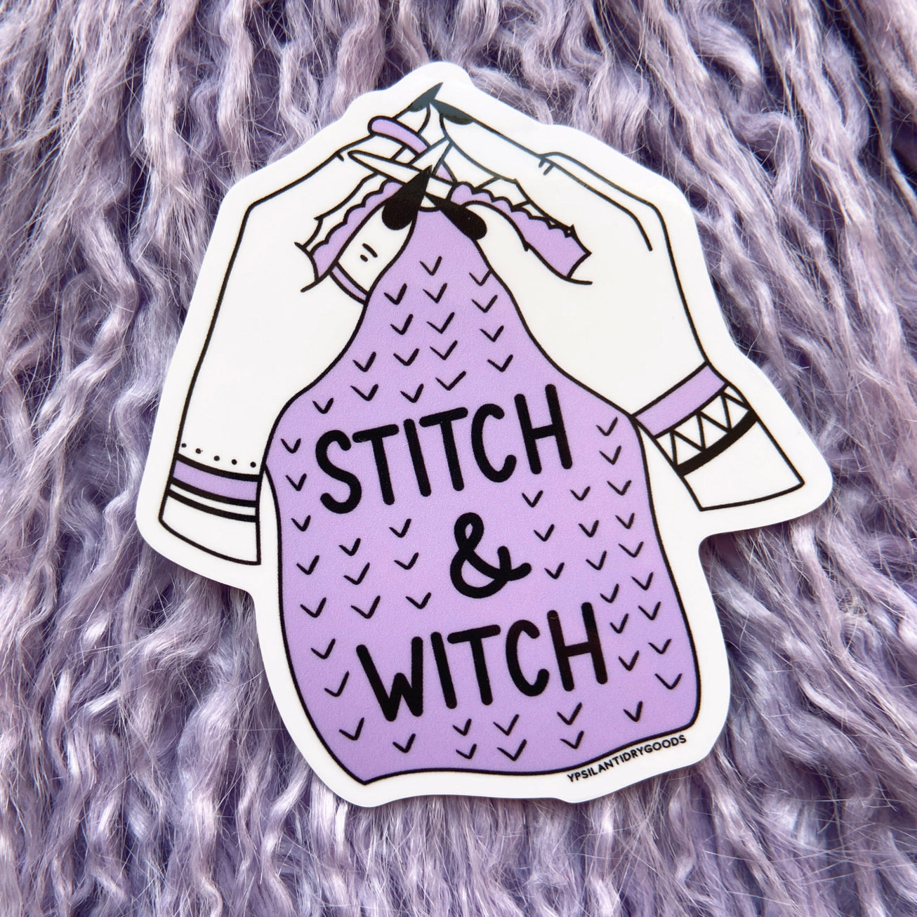 Stitch and Witch Sticker
