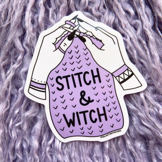 Stitch and Witch Sticker