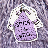 Stitch and Witch Sticker