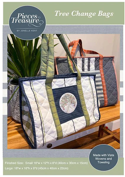 Tree Change Bags pattern by Jenelle Kent