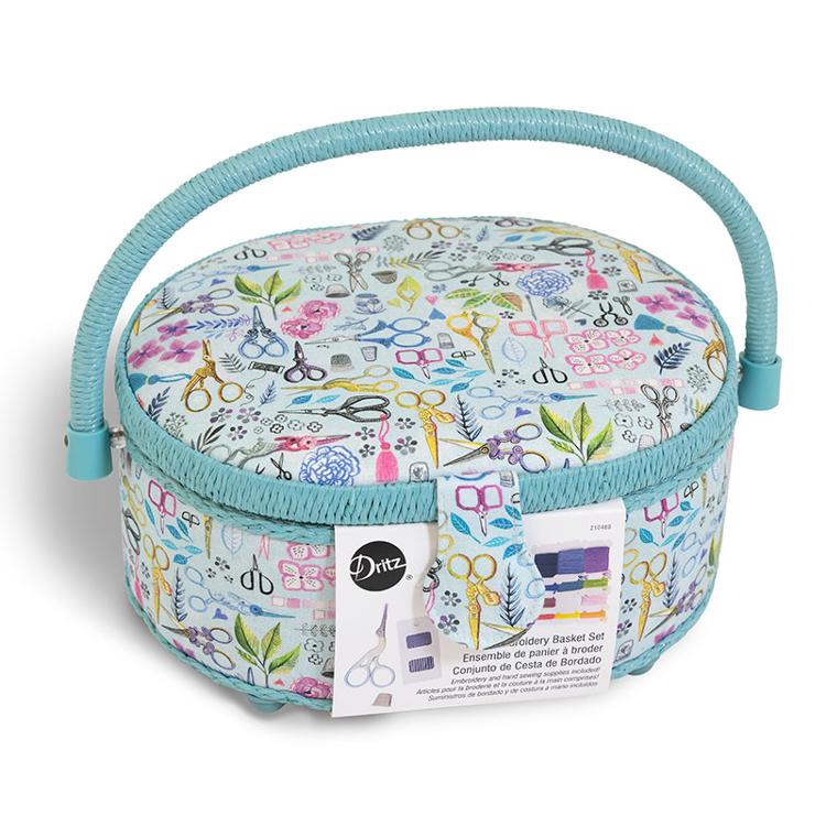 Embroidery Sewing Basket