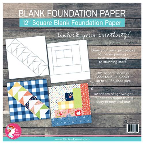 12" Square Blank Foundation Paper