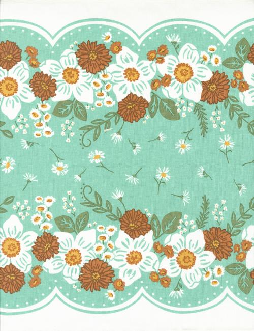 Classic Retro Toweling: Country Flower