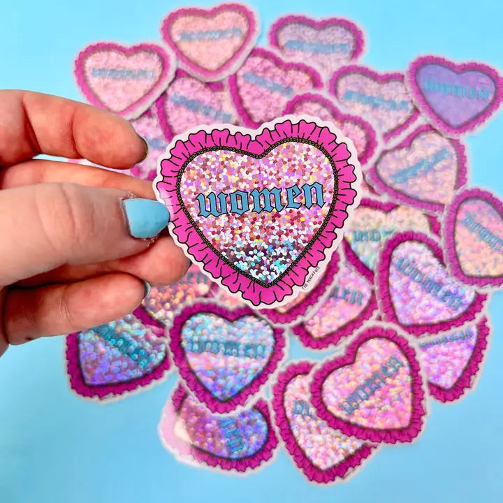 Heart Women Vinyl Sticker