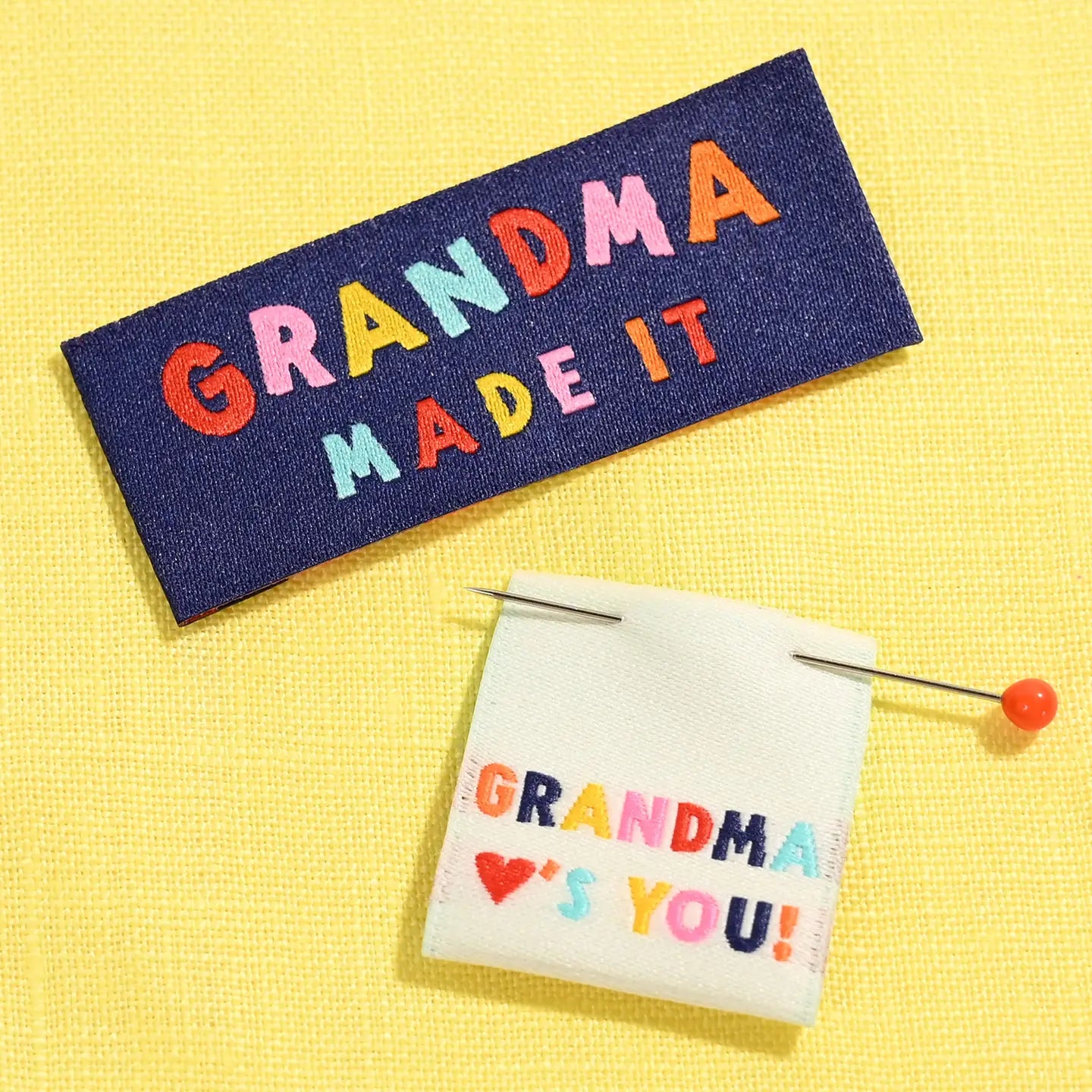 My Grandma Made It Woven Sewing Labels