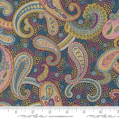 Chelsea Gardens: Bohemian Flare in Navy Multi