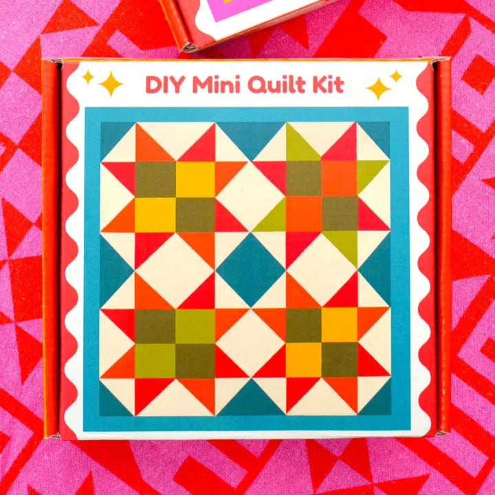 DIY Mini Quilt Kit in Two Color Pallet Options