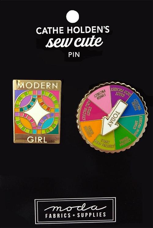 Spin Game/Modern Girl Enamel Pin